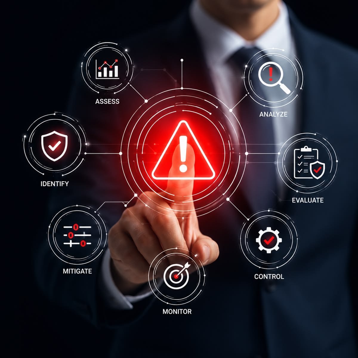 إدارة المخاطر والرقابة الداخلية لحماية أموال الشركة من الأخطاء والتلاعب والخسائر